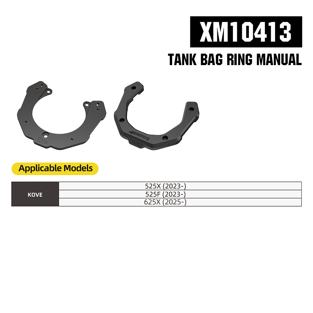 RhinoWalk 6.5L Expandable Motorcycle Tank Bag - Magnetic Quick Release & Anti-Theft Design MJX2011