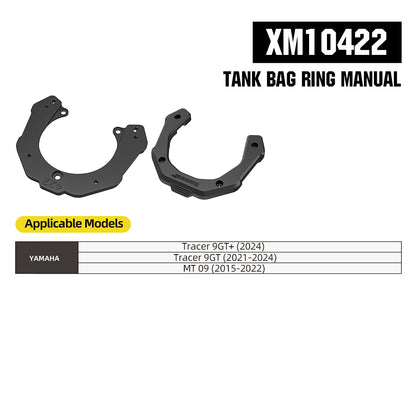 RhinoWalk 6.5L Expandable Motorcycle Tank Bag - Magnetic Quick Release & Anti-Theft Design MJX2011