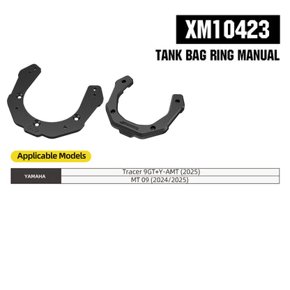 RhinoWalk 6.5L Expandable Motorcycle Tank Bag - Magnetic Quick Release & Anti-Theft Design MJX2011