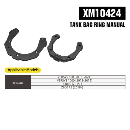 RhinoWalk 6.5L Expandable Motorcycle Tank Bag - Magnetic Quick Release & Anti-Theft Design MJX2011