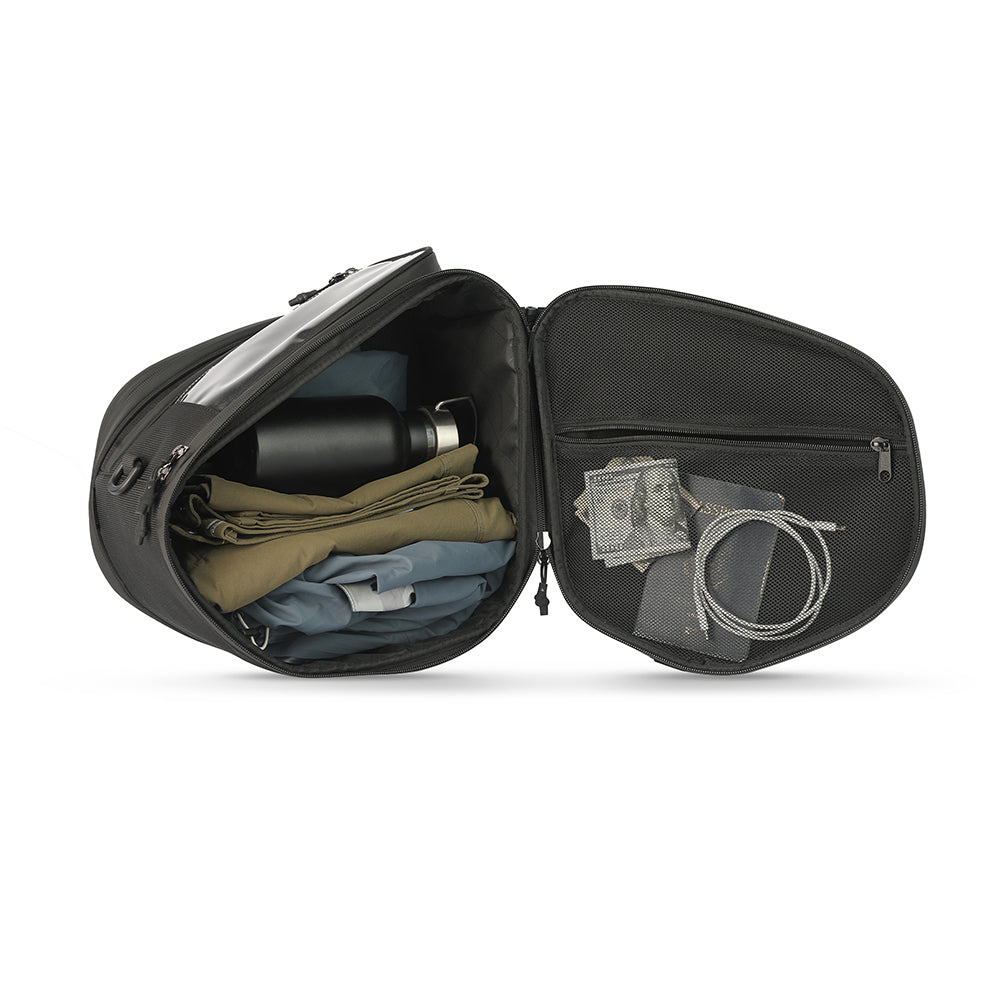 Rhinowalk Motorcycle Hard Shell Bag 16L Motorcycle Scooter Tunnel Bag With Rain Cover Shoulder Bag Suitable For Honda BMW YAMAHA MFT2311