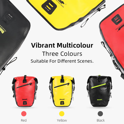 Rhinowalk Waterproof Bike Bag 20L/27L Travel Cycling Bag Basket Bicycle Rear Rack Tail Seat Trunk Bags bicycle bags & panniers  RK19662 RK19663